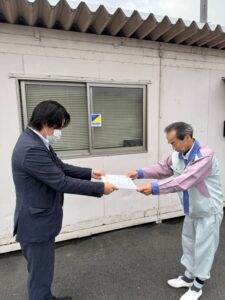 永年勤続表彰40年　大谷さん